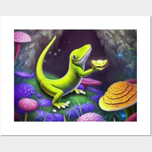 Gecko smile Posters and Art